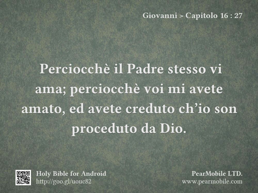 Giovanni, Capitolo 16:27